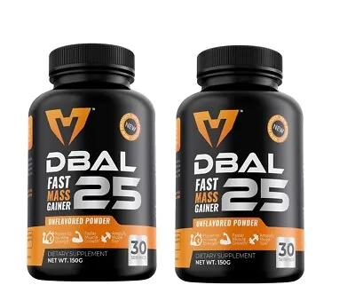 $44.95 • Buy (Buy 1 Get 1 Free) DBAL 25 Muscle Mass Gainer #1 No Steroids With Creatine HMB