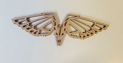 Wooden MDF Geometric Angel Wings Craft Shapes X 8 100mm Embellishments • £2.95