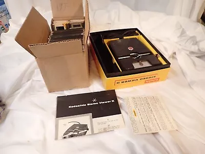 Kodak Kodaslide Stereo Viewer II Vintage Photography Viewer + 177 Slides! • $129