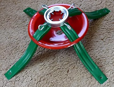 Vintage Artificial Christmas Tree Stand With Bottom Hole & Four Legs 1970’s • $29.77