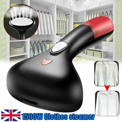 Hand Held Clothes Garment Steamer Upright Iron Portable Travel 1500W Fast Heat • £15.99