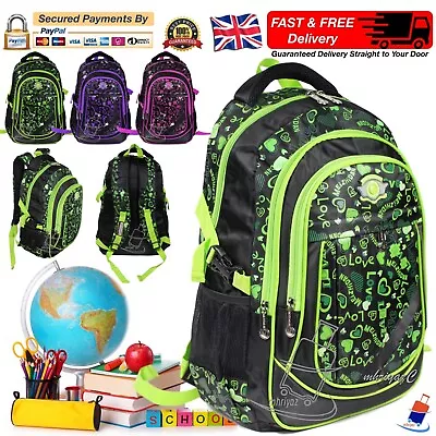 Girls Boys Mens Backpack Rucksack School College Work Travel Sports Gym Bag • £112.95