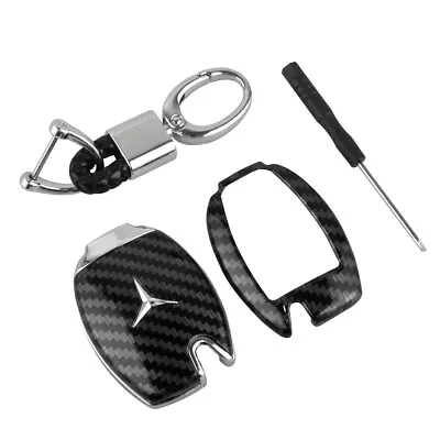 Carbon Fiber Remote Smart Car Key Fob Case Cover Holder For Mercedes-Benz • $9.49