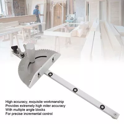 Miter Gauge Wear Resistant Aluminum High Accuracy Table Saw Miter Gauge JY • $81.35