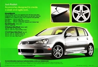 2007 07 VW Rabbit Accessories Original Sales Brochure  • $6.99