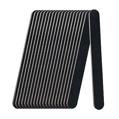 20 Pack 100/180 Grit Nail Files Black Professional Reusable Emery Boards Nail F • $7.57