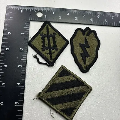 Vintage U.S. Army Bundle Lot Of 3 Subdued Military Patches 42MF • $4.95