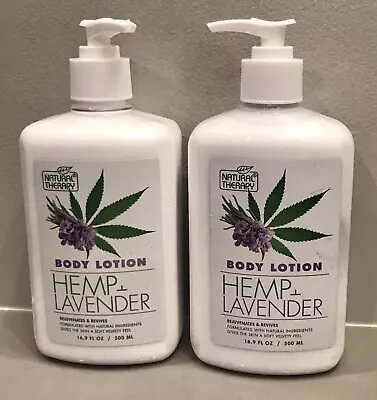 2x Natural Therapy Hemp & Lavender Reviving Body Lotion 16.9oz - NEW • $26.99