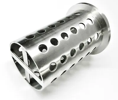 Perforated Flask 3-1/2  X 7  Casting Flask Vacuum Casting Stainless 1/8  Wall • $58.35