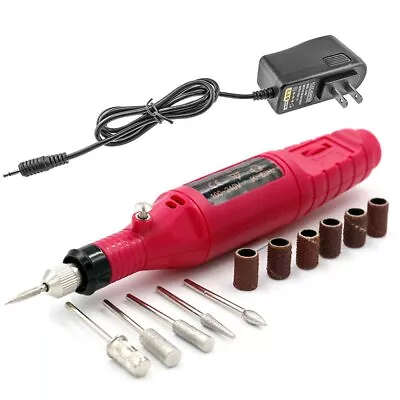 Pinkiou Portable Electric Nail Drill Set Pen Sander Polish Machine • $15.42