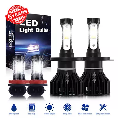 For Mitsubishi Mirage 2014-2019 LED Headlight Hi/Lo + Fog Light Bulbs Combo • $49.99