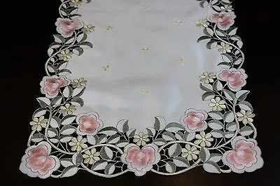 Embroidered Cutwork Lace Embroidery Placemat Table Runner Wedding Party Events • $12