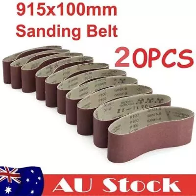 X20 Sanding Belt 100x914mm 915 Mixed Grit 40 60 80 100 120 240 400 600 800 1000 • $38.48