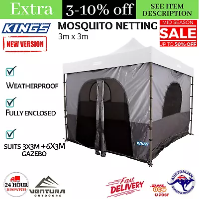 $152.78 • Buy  Adventure Kings Gazebo Tent Weatherproof Mosquito Netting Fully Enclosed 3x3 