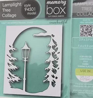 Memory Box Lamplight Tree Collage Die 94501  NEW • £16.99