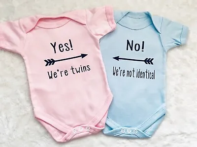 Yes We’re Twins No We’re Not Identical Twin Baby Gifts Gifts For Baby Shower • £20