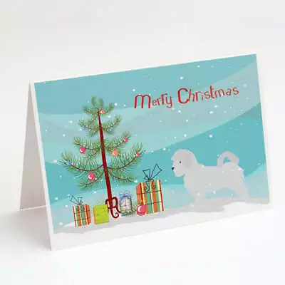 Maltese Merry Christmas Tree Greeting Cards And Envelopes Pack Of 8 • $16.99