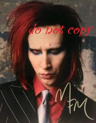Marilyn Manson 2 Autographed Picture Signed 8x10 Photo Reprint  • $12.90