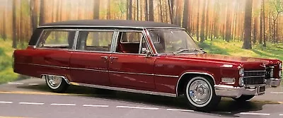 VERY RARE 1/18 Precision Miniatures 1966 Cadillac Limousine Hearse Maroon *READ* • $399