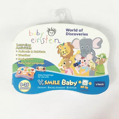 $9.88 • Buy Vtech V Smile Baby Einstein Development System Cartridge World Of Discoveries