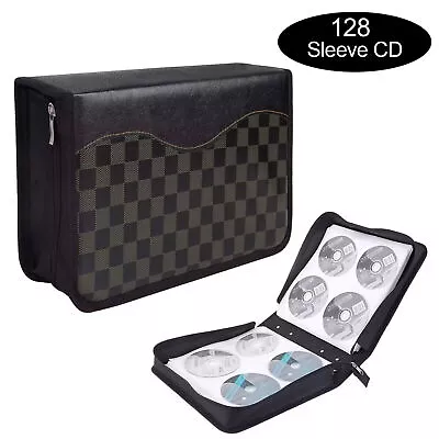 128 Disc CD DVD Storage Case Holder Organizer Wallet Bag Album Media Video Box • $11.96