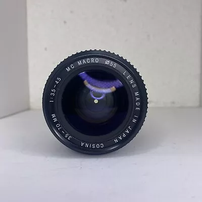 Cosina Macro Lens 35-70mm 1:3.5-4.5 For Pentax K Mount TESTED • $22.99