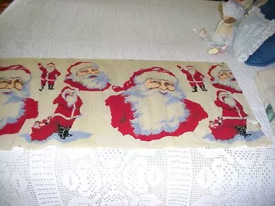 Very Rare Santa Claus Vintage Crepe Paper Decoration  115 X 20 • $25