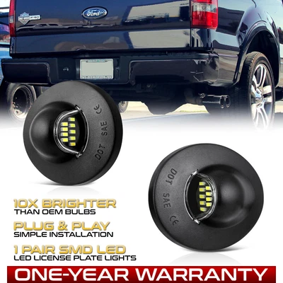 $10.99 • Buy 1980-2014 Ford F-150 Pickup Truck [BRIGHT SMD] LED License Plate Light F250 F350