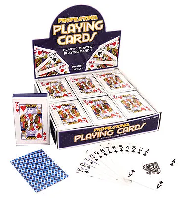 £2.19 • Buy Deck Of Classic Playing Cards - Poker Game Plastic Coated Magic Kids Gift Prize
