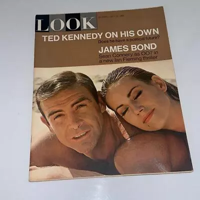 LOOK Magazine July 13 1965 Sean Connery As James Bond 007 Ted Kennedy • $24.15