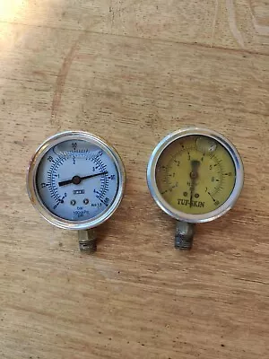 Vintage Liquid Filled Pressure Gauges Steampunk  • $1