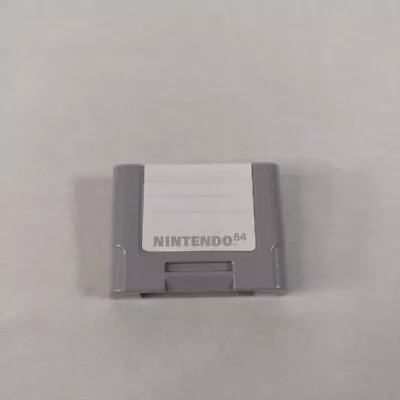 N64 Controller Pak NUS-004 OEM Official Nintendo 64 Memory Card Tested Works Mp2 • $14.94