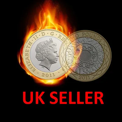 £21.50 • Buy  Coin Through Bag £2 Split Coin Two Pound Split Coin Magic Trick Close Up Magic