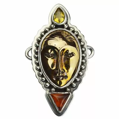 Tabra Earth Goddess Connector Charm 925 Sterling Silver NEW In Esme's Vault OOK3 • $327.20