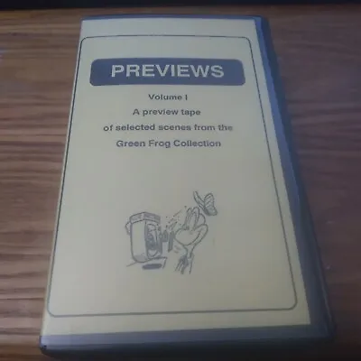 Video Rails Previews Part 1. Train Rides Scenic VHS Green Frog Productions • $7.99