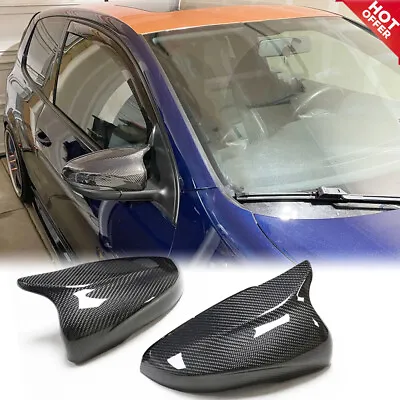 $131.09 • Buy For VW Golf 6 MK6 GTI R/R20 2010-2013 Real Carbon Fiber Side Mirror Covers Caps