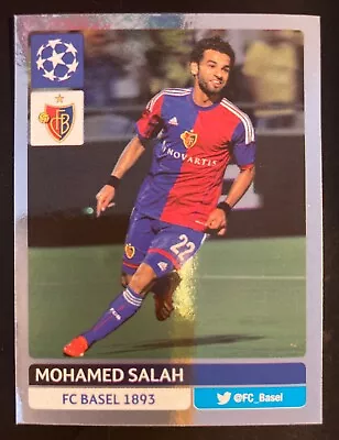 2013-14 Panini Champions League # 302 Mohamed Salah Basel Foil Rookie Sticker • $33.99