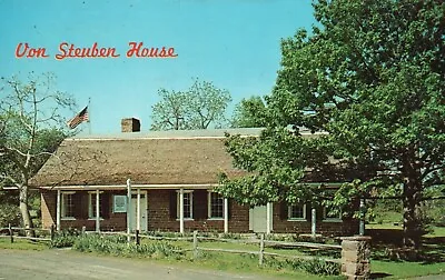 Postcard NJ North Hackensack Von Steuben House Chrome Vintage PC A7071 • $3