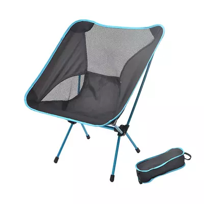 Outdoor Folding Portable Lightweight Camping Chair Fishing Hiking Seat + Bag AU • $31.95
