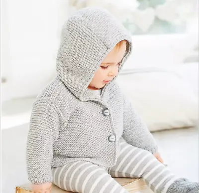 £2.49 • Buy Knitting Pattern - Knitting Baby's Hooded Duffle Coat Jacket (0-12mths) - 0317