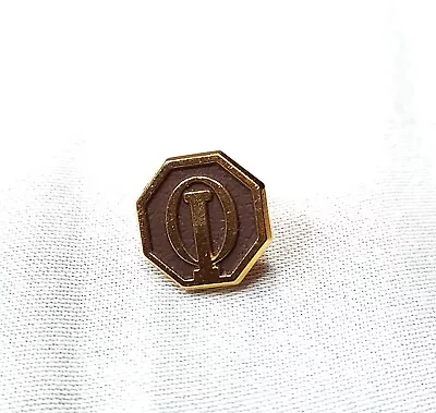 Lapel Hat Vest Jacket Pin Brooch-Alpha Iota Omicron Fraternity Michigan Vintage • $25