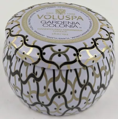 Voluspa Gardenia Colonia Luxury Cocowax 4oz. Mini Tin Candle • $19.95