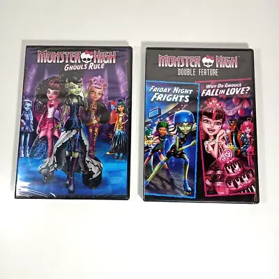 Monster High DVD Lot Feature Friday Night Frights Ghouls Rule Ghouls In Love • $14.99