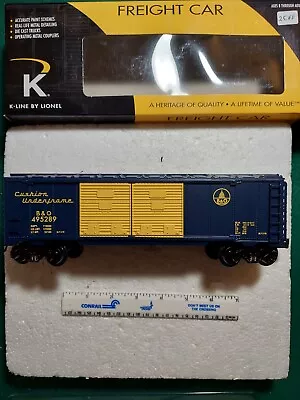 K-line By Lionel #6-22171 Baltimore And Ohio Double Door Boxcar • $29