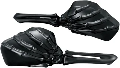 $161.96 • Buy Kuryakyn Black Skeleton Mirrors Harley Softail Dyna Sportster Touring Fxr Fxrs