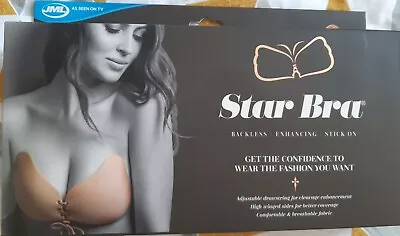 £11.99 • Buy JML Star Bra Self Adhesive Stick On Push Up Gel Strapless Backless Nude RRP £20