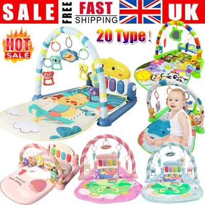 Baby Activity Play Gym Sensory Toys Playmat Crawling Mat Music & Lights Piano ✅✅ • £18.04