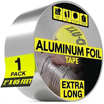 Aluminum Foil Duct Tape 2 Inch (3.9 Mil) Heavy Duty High Temperature Sealing • $9.99