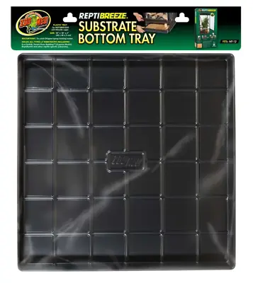 Zoo Med ReptiBreeze Substrate Bottom Tray Black 1ea/18 In X 18 In • $31.99