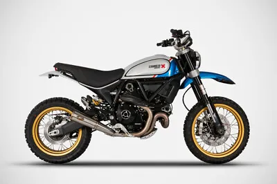 Ducati Scrambler Desert Sled 2021-2023 Zard Exhaust Slipon Logo&EndCap Euro 5 • $1274